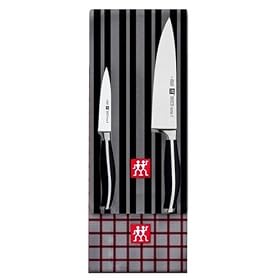 J.A. Henckels Twin Cuisine 2-Piece Chef's Set with Bonus Towels
