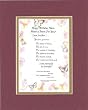 Personalized Touching and Heartfelt Poem for Mothers -Dear Mother Poem on 11 x 14 inches Double Beveled Matting