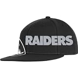 Reebok Oakland Raiders Big Logo Flat Visor Flex Hat Small/Medium