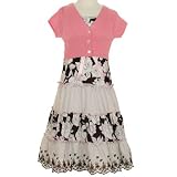 Girls Clothes BLACK Dress Shrug Set BONNIE JEAN Spring Girl 7-16
