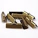 Textured Bronze Ribbon Bracelet Bookmark Pinch Crimp Clamp End Findings Cord Ends 70pcs 20mm