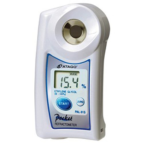 Atago 4492 PAL-92S Digital Hand-Held Pocket Double Scale Coolant Refractometer Special Scale for Ethylene Glycol Freezing Point of Ethylene Glycol
