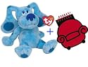 Ty Blues: Blue Clues Beanie Baby Plush Doll + Handy Dandy Notebook