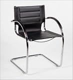 Euro Style 00-386 Daniela Leather Black/Chrome 2 Pack