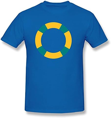 Personalized Short Sleeve Causal Lifebuoy Man's T-Shirts Size S RoyalBlue