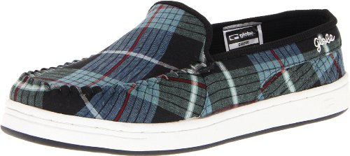 Globe Men's Castro Skate Shoe,Black/Blue/Green Plaid,11 M US