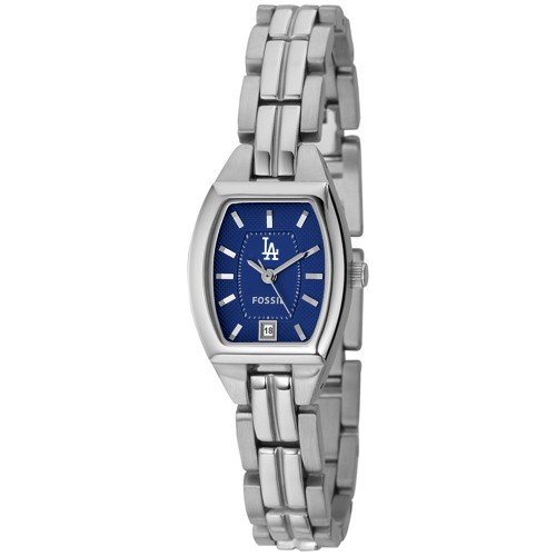 Fossil L.A. Dodgers Ladies Stainless Steel Analog Cushion Watch