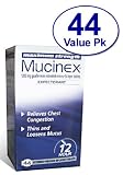 Mucinex-Maximum Strength Guaifenesin Extended-Release 1200 mg, 44ct (New Bonus Size)