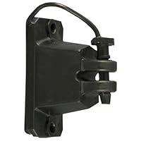 Zareba Electric Fence Black Pinlock Wood-Post Insulator With Nails - 25 Pack PL25WP