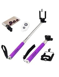 Beauty: CiDoss Purple Universal Clip-on 180 Degree Fish Eye Lens+Wide Angle Lens+Macro Lens 3-in-1 Kit+Self Portrait Self Shot Monopod Selfie Stick With Phone Holder+Bluetooth Remote Camera Wireless Shutter for Apple iPhone 6/6 Plus/5/5S/5C/4/4S, iPad Air/iPad 234/iPad Mini, Tablet PC, Laptops, Samsung Galaxy S5/S4/S3/S2/ Note3/Note2, HTC ONE M8, Blackberry Bold Touch, Sony Xperia, Motorola Droid and Other Smart Phones - CiDoss