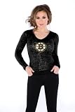 Boston Bruins Women's Burnout Thermal Top - By Alyssa Milano