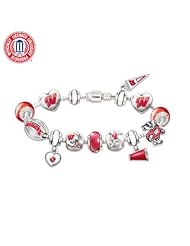 Wisconsin Badgers #1 Fan Charm Bracelet: Go Badgers! by The Bradford Exchange