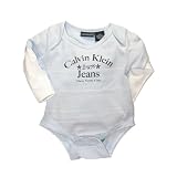 Long Sleeve Striped Onezie with Contrast Sleeves... by Calvin Klein Jeans