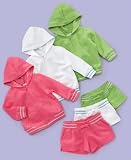Greendog Little Girl Tricot Hoodie & Shorts