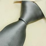 Grey plain ties for men fathers day gift formalwear silk ties T7087