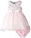 Bonnie Jean Baby Girls Bonaz Lace Dress, Pink, 0-3M - 24M