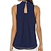 vanberfia Women's Casual Sexy Sleeveless Chiffon Blouse Summer Tops