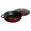 Staub Saute Pan - Braiser - 11" - 4Qt - Hexagon - Grenadine