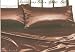 New King Size Satin Sheet Set - Includes 1 fitted sheet, 1 flat sheet and 2 pillow cases - Brown