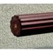 1-3/8 inch Wood Fluted Drapery Rod in Mahogany Finish - 4' long [CAPITOL CITY LUMBER]