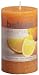 Ivyline Bolsius 100 x 58 mm Rustic Scented Pillar Candle, Juicy Orange