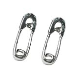 Stud Earrings Sterling Silver - Safety Pin