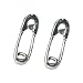 Stud Earrings Sterling Silver - Safety Pin