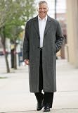 KingSize Big & Tall Long Wool-Blend Coat