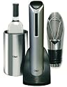 Ultimate Wine Gift Set with Cordless Electric Wine Opener, Wine Chiller, Pourer & Stopper -- 4 Item Wine Combo On Sale