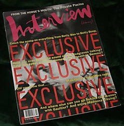 Interview Magazine February 1991 Al Pacino (Single Back Issue)