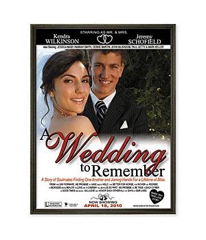 Personalized Wedding Gifts - Framed Wedding Movie Canvas-18x24