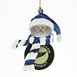 Washington Capitals NHL Striped Acrylic Snowman Ornament (3")