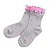 Naartjie Girls Double Ruffle Fashion Cotton Short Crew Socks 6 Pairs Pack