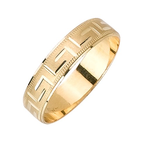 Beverly Diamonds Yellow-gold MENS 14K WEDDING BAND RING