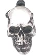 Realistic Detailed Skull Head Pewter Pendant Necklace