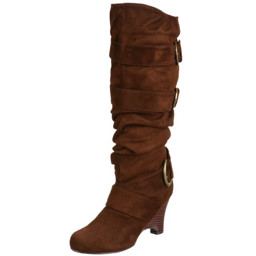 Not Rated Women's Double D Boot,Chocolate,7.5 M US