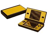 Nintendo DS Lite Skin - NEW - BRUSHED GOLD system skins faceplate decal mod ....