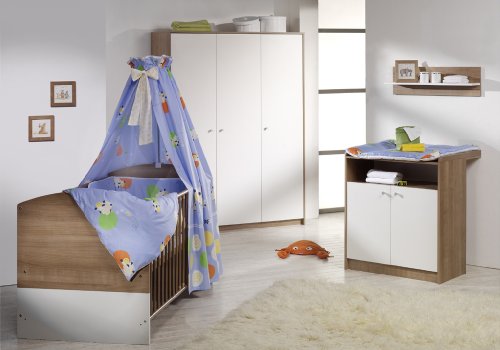 Schardt 08 970 51 84 - Kinderzimmer Classic-Line, bestehend aus Kombi-Kinderbett 70 x 140  Preisvergleich