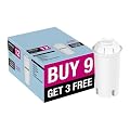 Aqua Optima 9 Plus 3 Free Pack Universal Water Filter, Fits Brita* Classic and most leading brands.