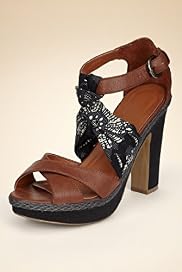 Limited Collection Crossover Strap Platform Sandals