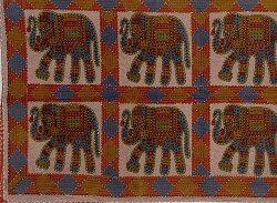 Bed Cover Cotton Block Print Comforter Size Twin (bscov340)