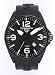 Torgoen Swiss Men's Black Ion-Plated 3-Hand Analog Rubber Strap Watch #T10301
