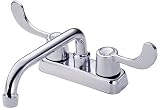 Danze D100353 Melrose Double-Handle Laundry Faucet with Wristblade Handles and Hose Thread Spout, Chrome