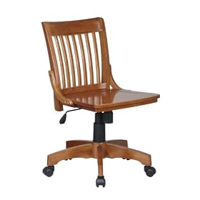Wood Office Chair - Deluxe Armless Wood Bankers Chair - Office Star - 101 by Office Star