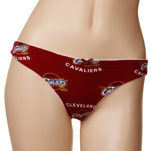 Reebok Cleveland Cavaliers Ladies Wine Maverick Thong Underwear (Large)