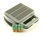 Universal Solar Battery Charger for 4 Batteries with 4 AAs