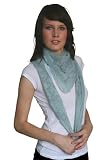 Bandana mit Skelett und Ketten, grün, Size Uni, türkis