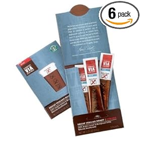 Starbucks VIA Ready Brew Coffee, Decaf Italian Roast, 3-Count Packets (Pack of 6):  Grocery &amp; Gourmet Food