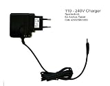 Produkt-Bild: 230V Netzteil Archos Tablet 70: Ladeger&auml;t f&uuml;r die Steckdose 110 - 240 Volt f&uuml;r Archos Serien 70 und 101 - echter 2 Ampere Lader - schwarz