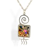 Spiral and Colorful Jumble Necklace from the Artazia Collection #208 GN ONK